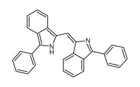 1-phenyl-3-[(3-phenyl-2H-isoindol-1-yl)methylidene]isoindole结构式