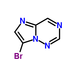 7-Bromoimidazo[2,1-f][1,2,4]triazine结构式