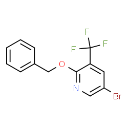 2-(Benzyloxy)-5-bromo-3-(trifluoromethyl)pyridine structure