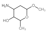 a-L-lyxo-Hexopyranoside, methyl3-amino-2,3,6-trideoxy- Structure