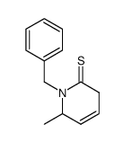 2(1H)-Pyridinethione,3,6-dihydro-6-methyl-1-(phenylmethyl)- structure