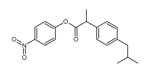 4-nitrophenyl 2-(4-isobutylphenyl)propanoate Structure