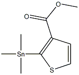 3-噻吩甲酸甲酯-2-三甲基锡结构式