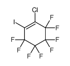 1-chloro-3,3,4,4,5,5,6,6-octafluoro-2-iodocyclohexene结构式