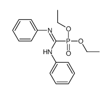 1-diethoxyphosphoryl-N,N'-diphenylmethanimidamide Structure