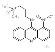 1-NITRO-9-(3-DIMETHYLAMINOPROPYL-AMINE)-ACRIDINE-N-OXIDE DIHYDRO-CHLORIDE结构式
