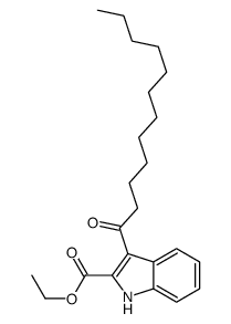 ethyl 3-dodecanoyl-1H-indole-2-carboxylate Structure