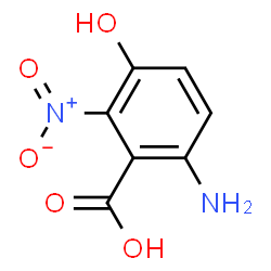 Benzoic acid, 6-amino-3-hydroxy-2-nitro- (9CI) structure