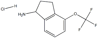 4-(三氟甲氧基)-2,3-二氢-1H-茚-1-胺盐酸盐结构式