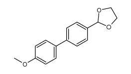 2-(4'-methoxy[1,1'-biphenyl]-4-yl)-1,3-dioxolane结构式