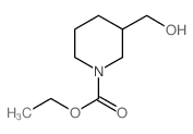1-Piperidinecarboxylic acid,3-(hydroxymethyl)-,ethyl ester Structure