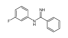 N-(m-Fluorophenyl)benzamidine structure