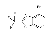 4-Bromo-2-(trifluoromethyl)-1,3-benzoxazole结构式
