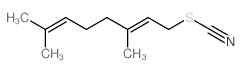 Thiocyanic acid,3,7-dimethyl-2,6-octadien-1-yl ester structure
