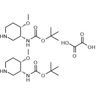 tert-Butyl N-[(3R,4S)-4-methoxypiperidin-3-yl]carbamate hemioxalate picture