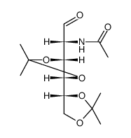 2-acetamido-2-deoxy-3,4:5,6-di-O-isopropylidene-aldehydo-D-glucose结构式