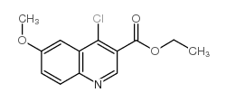 Ethyl 4-chloro-6-methoxy-3-quinolinecarboxylate Structure