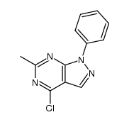 4-chloro-6-methyl-1-phenyl-1H-pyrazolo[3,4-d]pyrimidine Structure