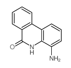 6(5H)-Phenanthridinone,4-amino-结构式