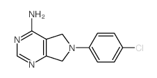 5H-Pyrrolo[3,4-d]pyrimidin-4-amine,6-(4-chlorophenyl)-6,7-dihydro- Structure