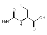 N-氨甲酰-L-半胱氨酸结构式