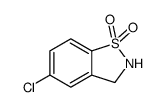 5-氯-2,3-二氢-1,2-苯异噻唑 1,1-二氧化物结构式