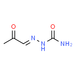 Hydrazinecarboxamide, 2-(2-oxopropylidene)- (9CI) Structure