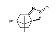 (1S,7R,RS)-10,10-dimethyl-3-thia-4-azatricyclo[5.2.1.01,5]dec-4-ene 3-oxide结构式