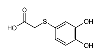 Acetic acid, [(3,4-dihydroxyphenyl)thio]- (9CI)结构式