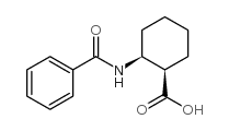 (+)-cis-2-benzamidocyclohexanecarboxylic acid structure
