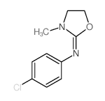 Benzenamine,4-chloro-N-(3-methyl-2-oxazolidinylidene)-结构式