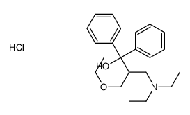 2-(diethylaminomethyl)-3-ethoxy-1,1-diphenylpropan-1-ol,hydrochloride Structure