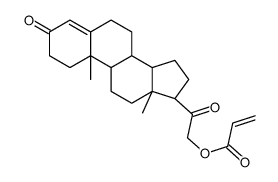 [2-[(8S,9S,10R,13S,14S,17S)-10,13-dimethyl-3-oxo-1,2,6,7,8,9,11,12,14,15,16,17-dodecahydrocyclopenta[a]phenanthren-17-yl]-2-oxoethyl] prop-2-enoate结构式