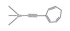 3-(trimethylstannylethynyl)-1,3,5-cycloheptatriene Structure