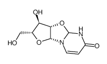 O2,2'-anhydro-1-(β-D-arabinofuranosyl)uracil Structure
