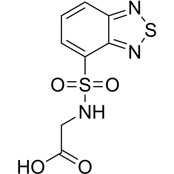 N-(2,1,3-Benzothiadiazol-4-ylsulfonyl)glycine结构式