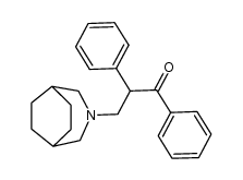 3-(3-aza-bicyclo[3.2.2]non-3-yl)-1,2-diphenyl-propan-1-one Structure