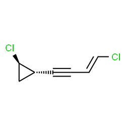 Cyclopropane, 1-chloro-2-[(3E)-4-chloro-3-buten-1-ynyl]-, (1R,2S)- (9CI) picture