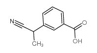 3-(1-丙腈基)苯甲酸结构式