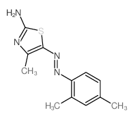 N-[(2-imino-4-methyl-1,3-thiazol-5-ylidene)amino]-2,4-dimethyl-aniline structure