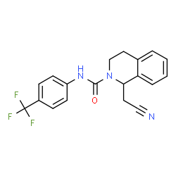 1-(Cyanomethyl)-N-[4-(trifluoromethyl)phenyl]-3,4-dihydro-2(1H)-isoquinolinecarboxamide Structure