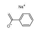 sodium acetophenoxide Structure