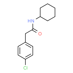 2-(4-Chlorophenyl)-N-cyclohexylacetamide Structure