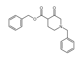 1-benzyl-3-piperidone-4-carboxylic acid benzyl ester结构式