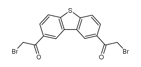 2,8-bis(bromoacetyl)dibenzothiophene Structure