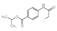 4-[((氯乙酰基)氨基]苯甲酸异丙酯结构式