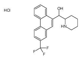 2-piperidyl-[2-(trifluoromethyl)phenanthren-9-yl]methanol hydrochlorid e结构式