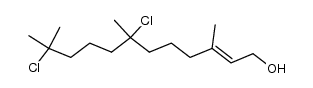 (E)-7,11-dichloro-3,7,11-trimethyldodec-2-en-1-ol Structure