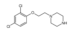 1-(2-(2,4-dichlorophenoxy)ethyl)piperazine结构式