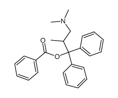 1-Benzoyloxy-3-dimethylamino-2-methyl-1,1-diphenyl-propan结构式